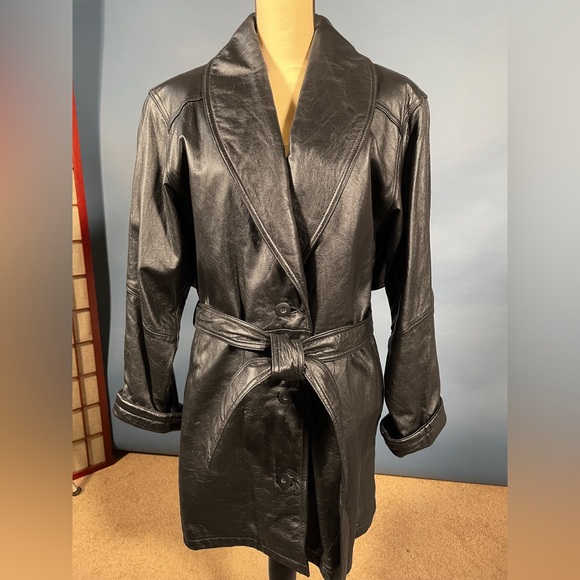 Wilson’s Leather Jackets & Blazers - Wilson Black Leather Women’s 3/4 Coat